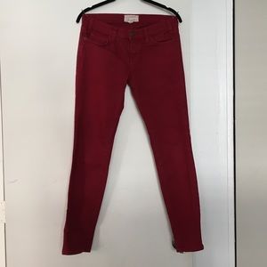 Current/Elliott Red Skinny Jeans - 27